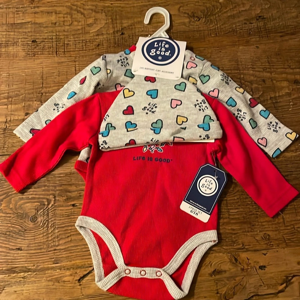 Life is good 3 pc set 0/3 mos